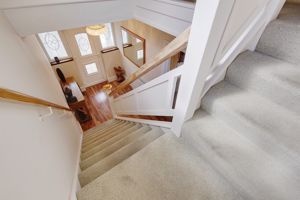 Stairs to first floor- click for photo gallery